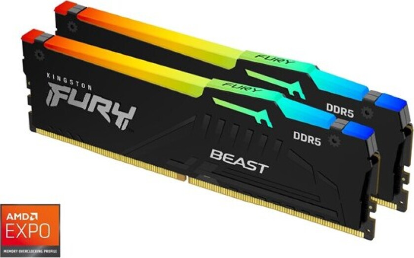 FURY Beast RGB DDR5-5200 C36 DC - 16GB (AMD EXPO)