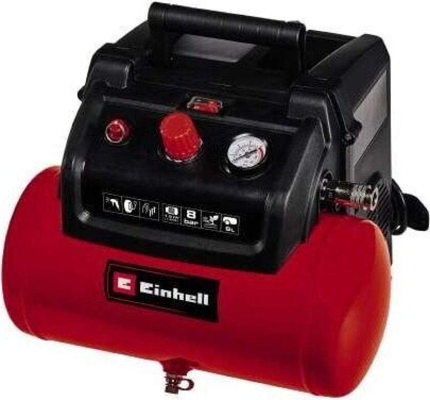 TC-AC 190/6/8 OF kompressor med tilbehør 8 bar 6 liter 230 V