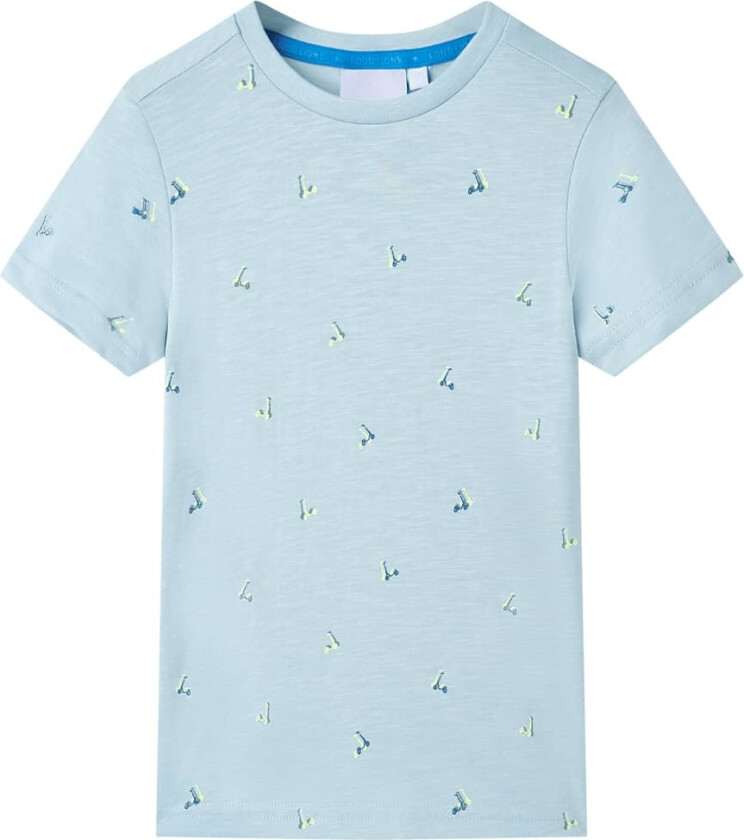 T-skjorte for barn lyseblå 116