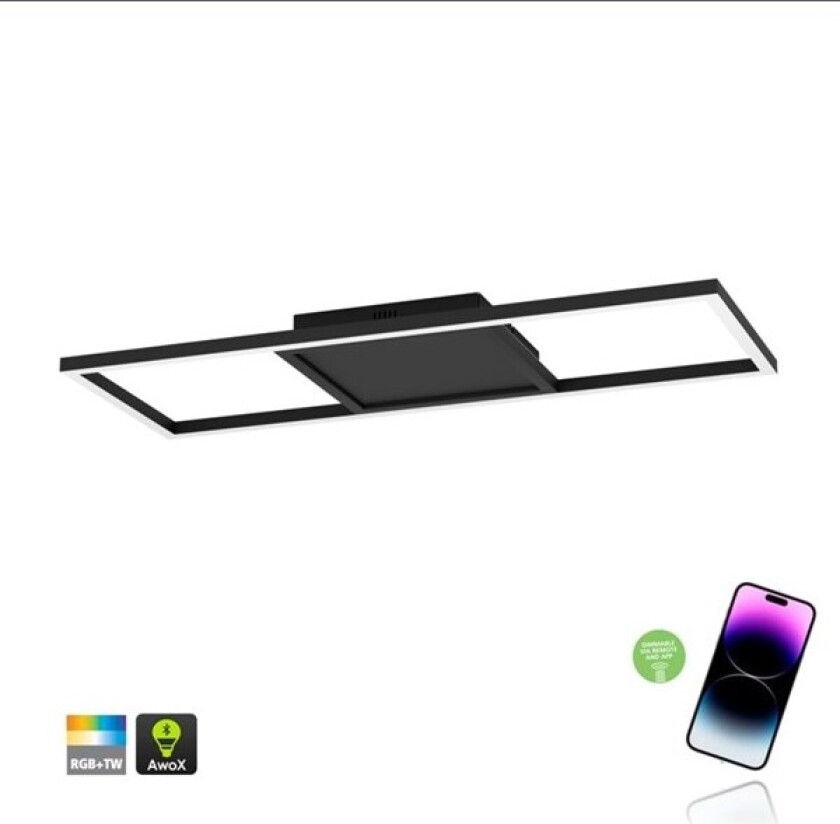 Connect-Z taklampe CALAGRANO-Z SMARTLIGHT SVART