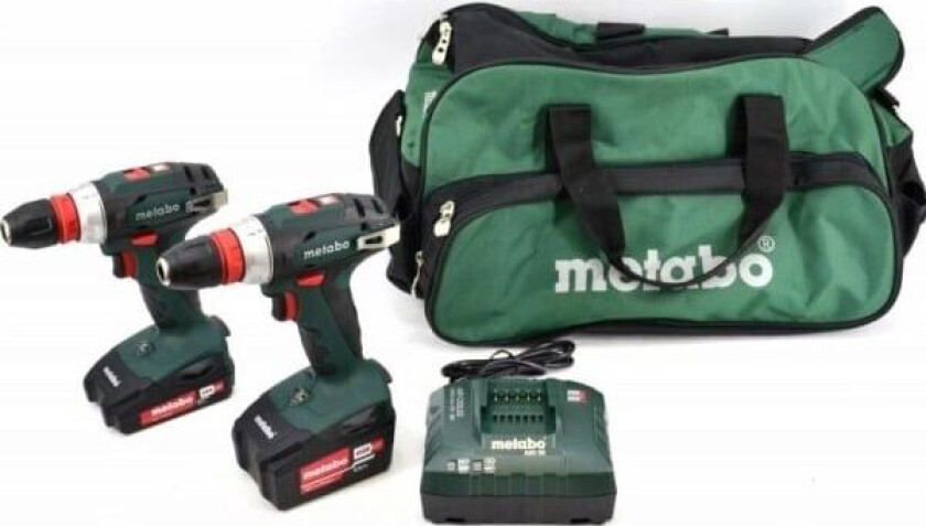 Bilde av METABO. SKRUTREKKER 2xBS18Q 1x2,0 Ah 1x4,0 Ah + BAG