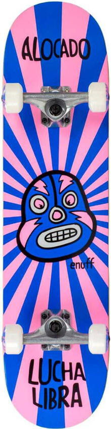 Skateboard Lucha Libre Pink Blue 7.75 x 31.5