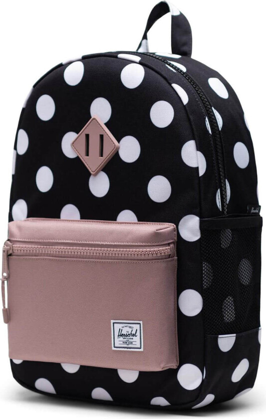 Heritage Ryggsekk Youth Polka Dot Svart and Hvit/Ash 16L