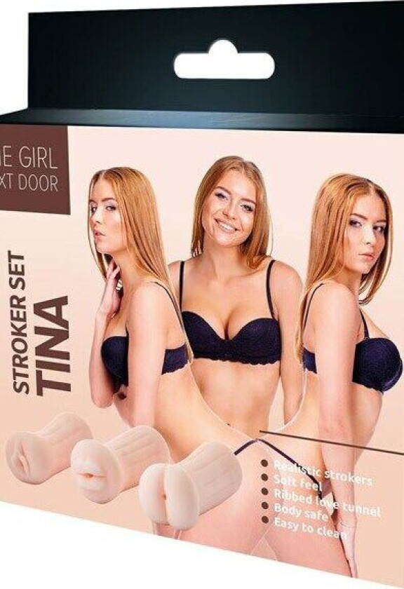 The Girl Next Door Tina Stroker Set Onani-pakke