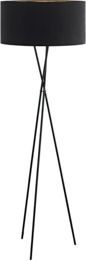 FONDACHELLI, Soverom, Stue, Sort, Kobber, Stoff, Stål, II, E27, 1 ampuller