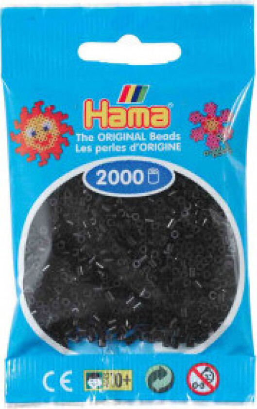 Mini Beads 501-18 Black - 2000 stk.