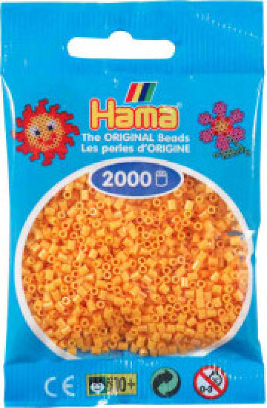 Mini Beads 501-60 Teddy Bear Yellow - 2000 stk.