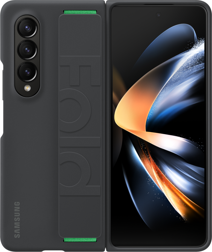Galaxy Z Fold4 Silicone Grip Cover, Black
