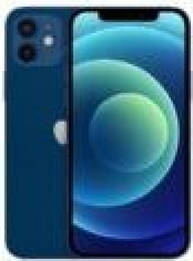 iPhone 12 - 5G smartphone - dobbelt-SIM / Internminne 64 GB - OLED-display - 6.1 - 2532 x 1170 piksler - 2x bakkameraer 12 MP, 12 MP - front camera 12 MP - blå