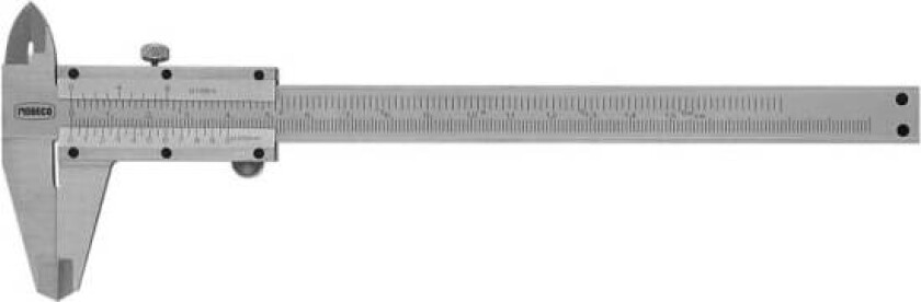 Modeco rustfritt stål skyvelære 150 mm (MN-85-001)