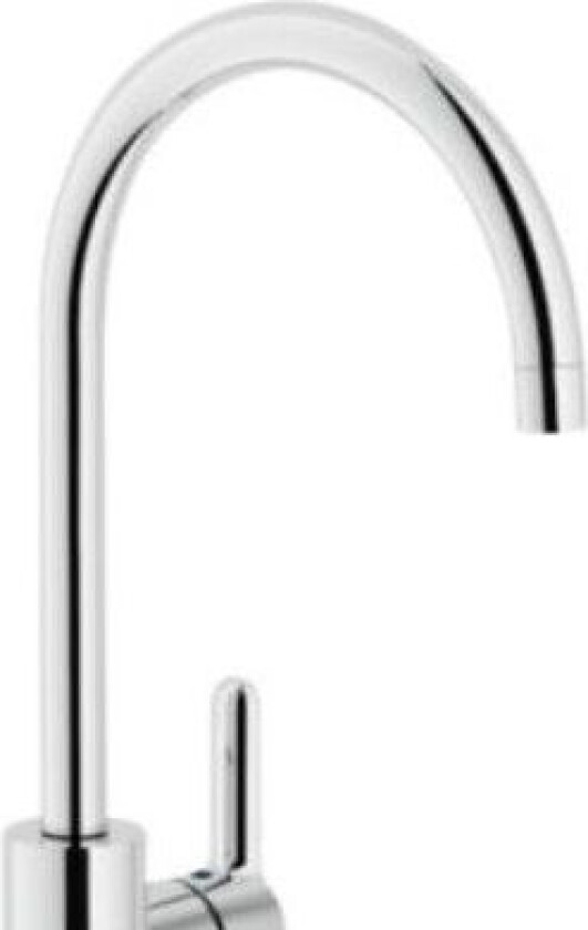 Nobili Image køk. arm. J-tud - krom, svingtud, 1-greb, flexsl. 3/8