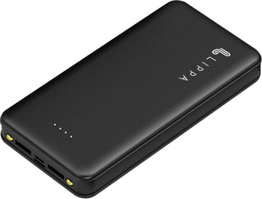 20.000 mAh Powerbank 2 x USB-A Output - Black Nødlader - Svart - 20000 Ah