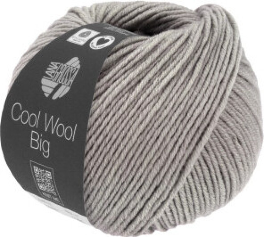 Cool Wool Big Mélange Garn 1626 Spraglete Grå Beige