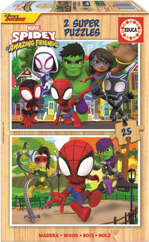 2x25 Spidey m/Fantastiske venner Tre