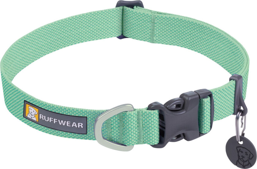 Hi & Light Dog Collar Sage Green Halsbånd til hund 36-51 cm