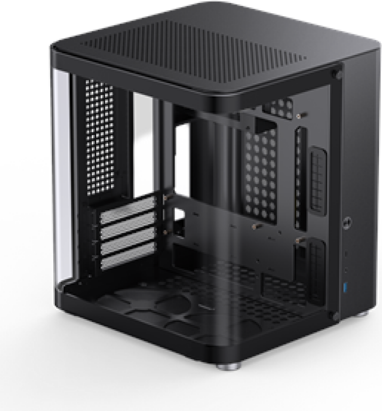 TK-1 2.0 - Black - Kabinett - Minitower - Svart