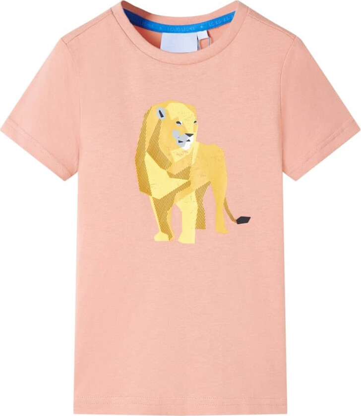 T-skjorte for barn lyseoransje 116