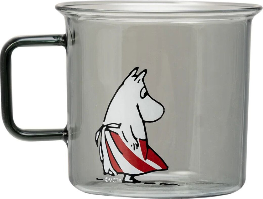 Kopp Glass mamma 3,5 dl Grå