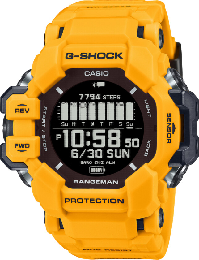 G-Shock Master of G-Land Rangeman GPR-H1000-9ER - Digital - Gul - Herreklokker - Fiberrem - Mineral
