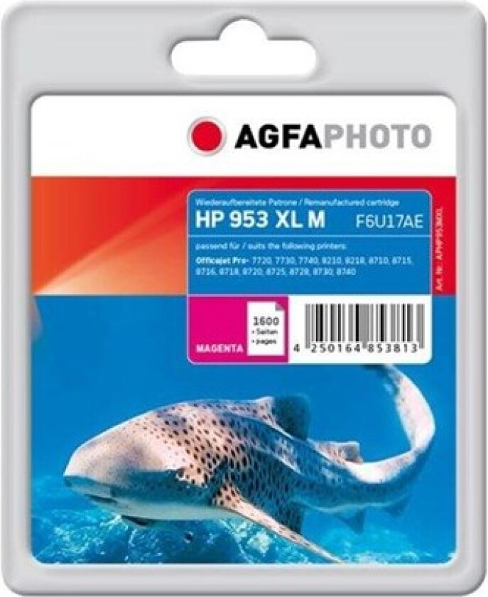 Photo - magenta - compatible - remanufactured - ink cartridge - Blekkpatron Rød