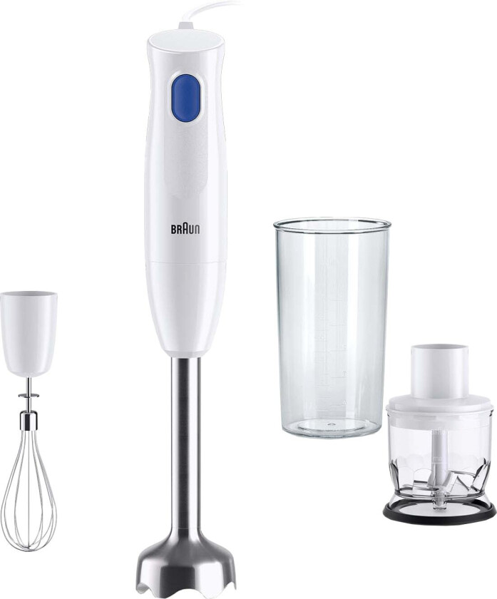 Bilde av Glassblender Braun MQ10.202MWH Hvit 600 ml