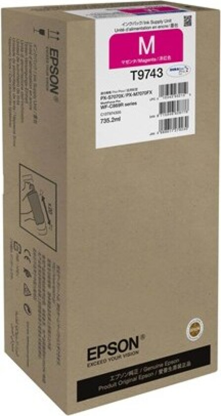 T9743 - XXL size - magenta - original - ink cartridge - Blekkpatron Rød