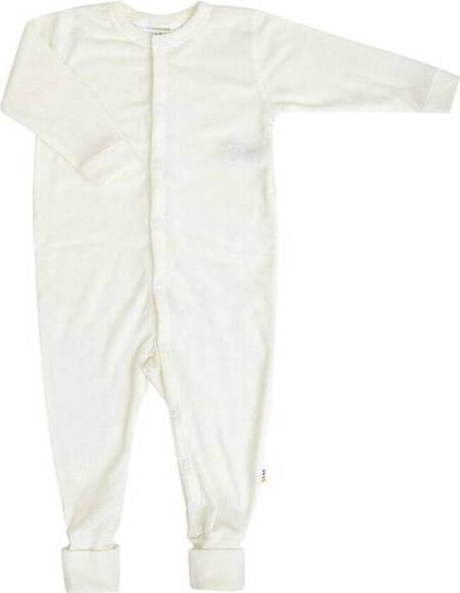 Bilde av Heldrakt i råhvit ren merinoull med tryllefot | Joha | Baby | Natur / off-white | størrelse 50 | 100% Merino Ull til