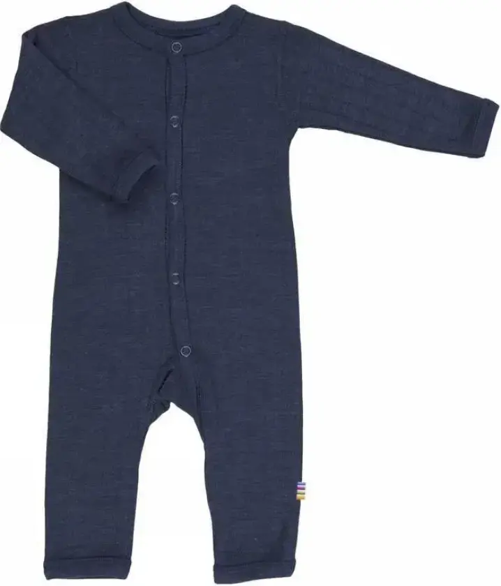 Heldress i mørkeblå ull og silke | Joha | Baby | Navy | størrelse 80 | 85% Ull og 15% Silke til