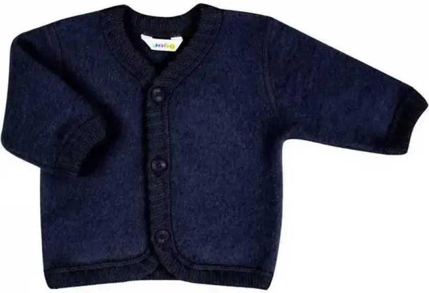 Mørkeblå cardigan i Softull | Joha | Baby | Mørk blå | størrelse 80 | 100% Soft Ull til