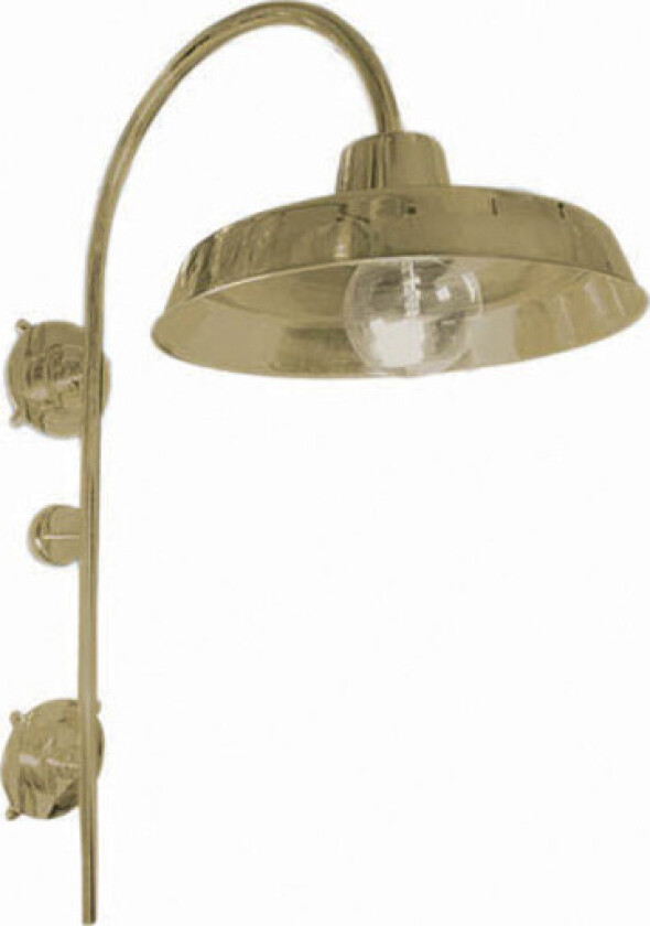 777 Vegglampe i industrielt utseende messing IP23