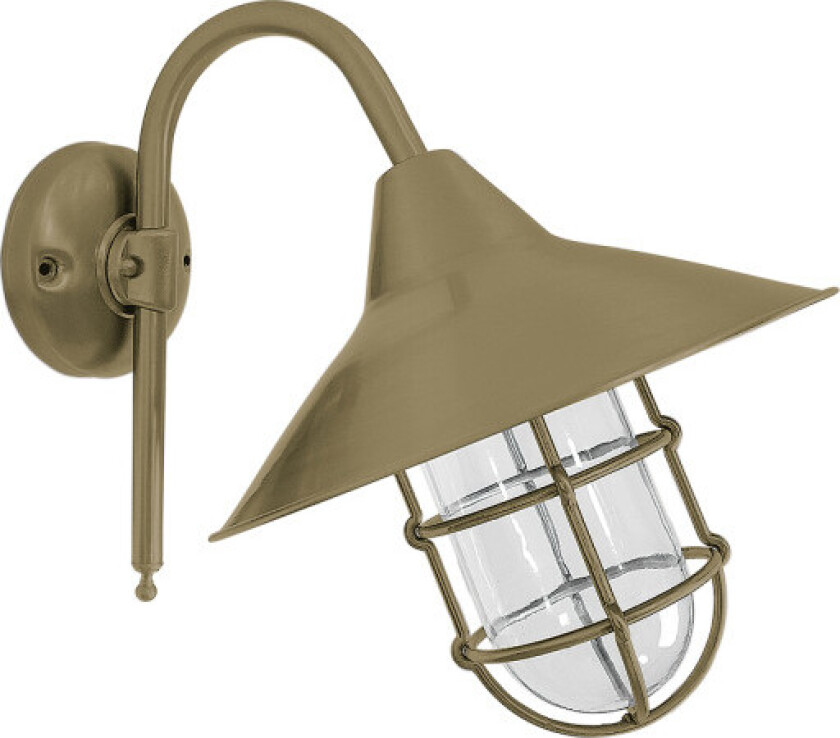 8526 Vegglampe messing IP44