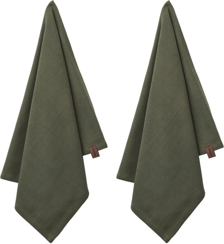 økologisk kjøkkenhåndkle 45 x 70 cm 2-pakning Evergreen