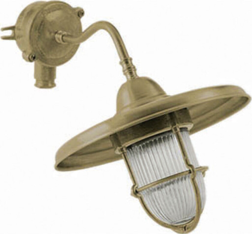 843 Vegglampe støpt messing IP44