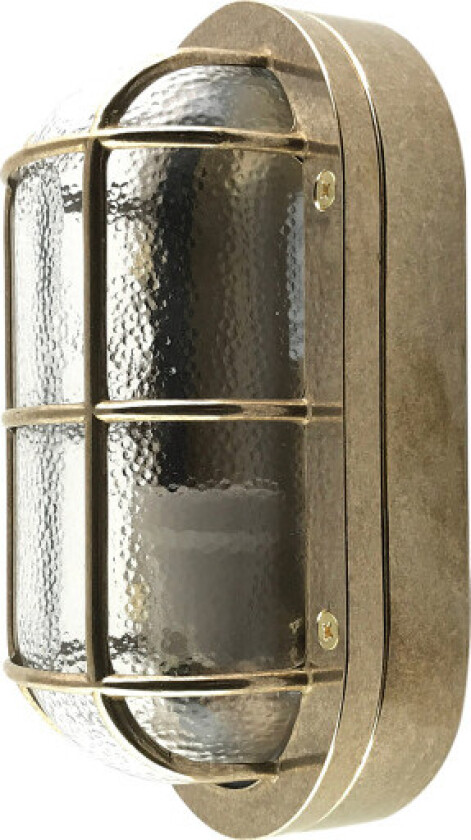 44 Oval skottlampe støpt messing IP64