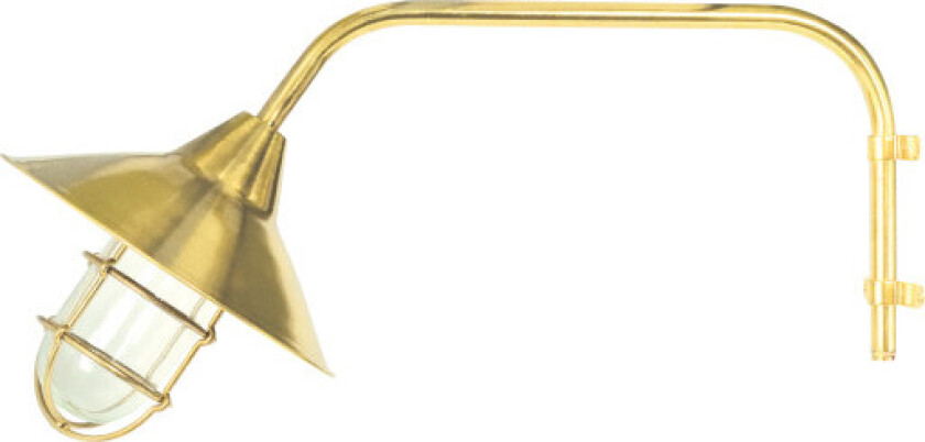 8256 Vegglampe på lang arm i messing IP44