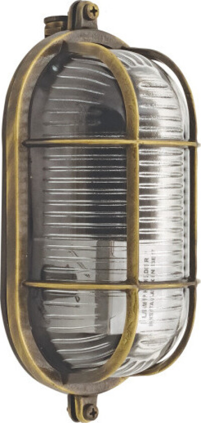 47 Oval skottlampe støpt messing IP64