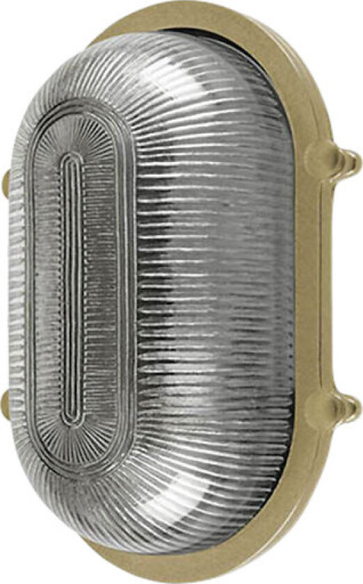 25A Oval skottlampe uten gitter støpt messing IP64