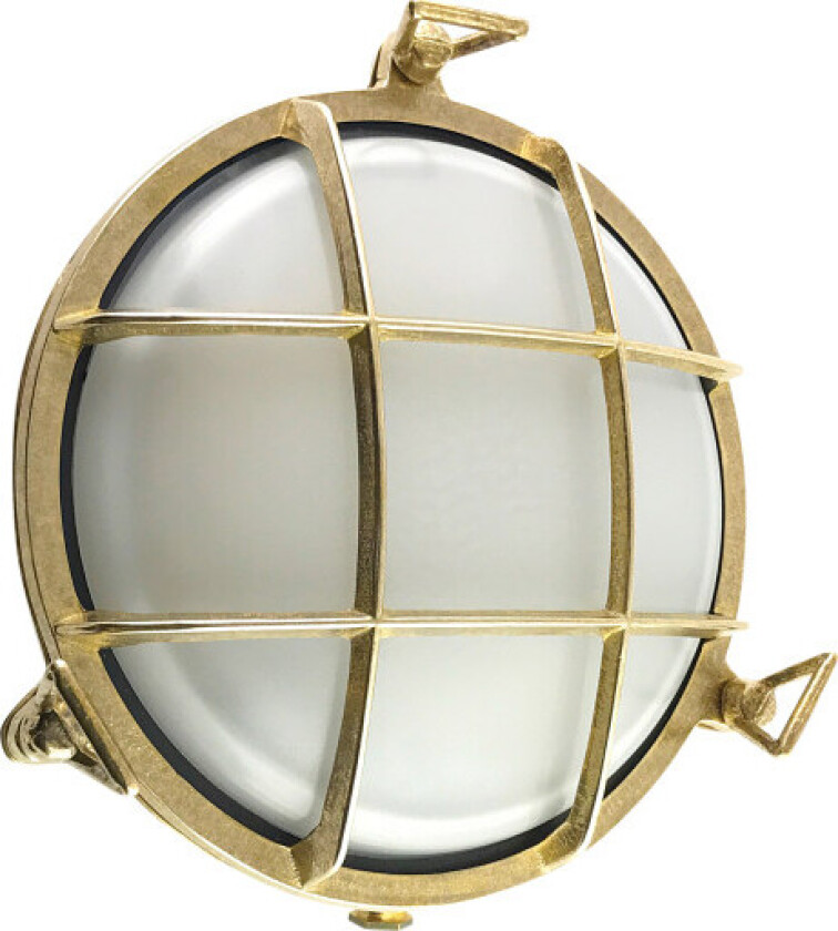 20 rund skottlampe støpt messing IP64