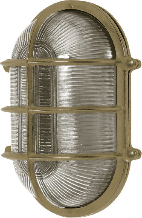 25 oval skottlampe støpt messing IP64