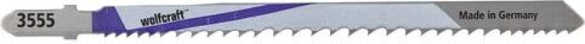 wolfcraft GmbH 3555000, Stikksagblad, Aluminium, Løvtre, Ikke-jernholdig metall, Plast, Mykt tre, Rustfritt stål, Rustfri stålplate..., Bimetall, 10,
