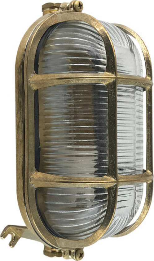 17 Oval skottlampe støpt messing IP64