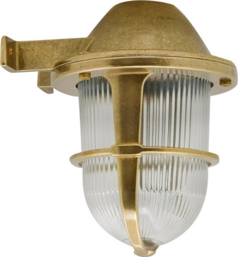 615 Stabil lampe med gitter støpt messing IP64