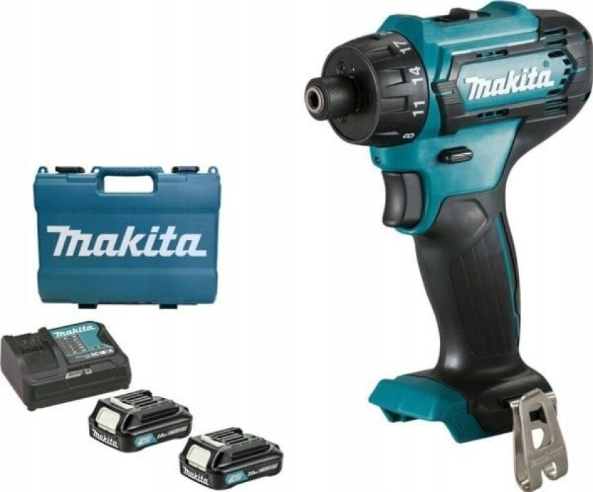 MAKITA DRILL / DRIVER 12V SEXAGONAL HOLDER 30 / 14Nm 2x2,0Ah DF033DSAE