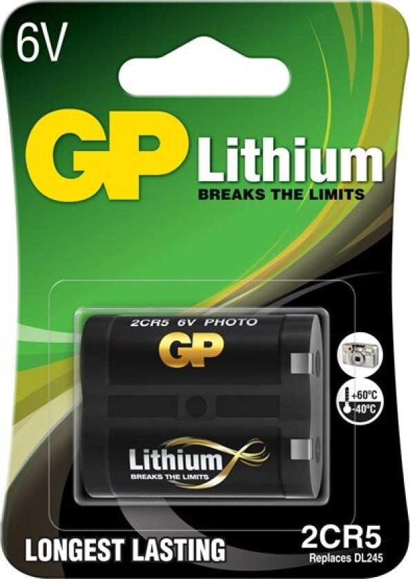 Photo Lithium kamerabatteri - 2CR5