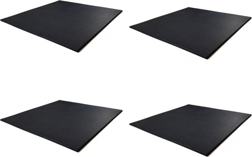 - Treningsgulv 30 mm 2x2 m sort