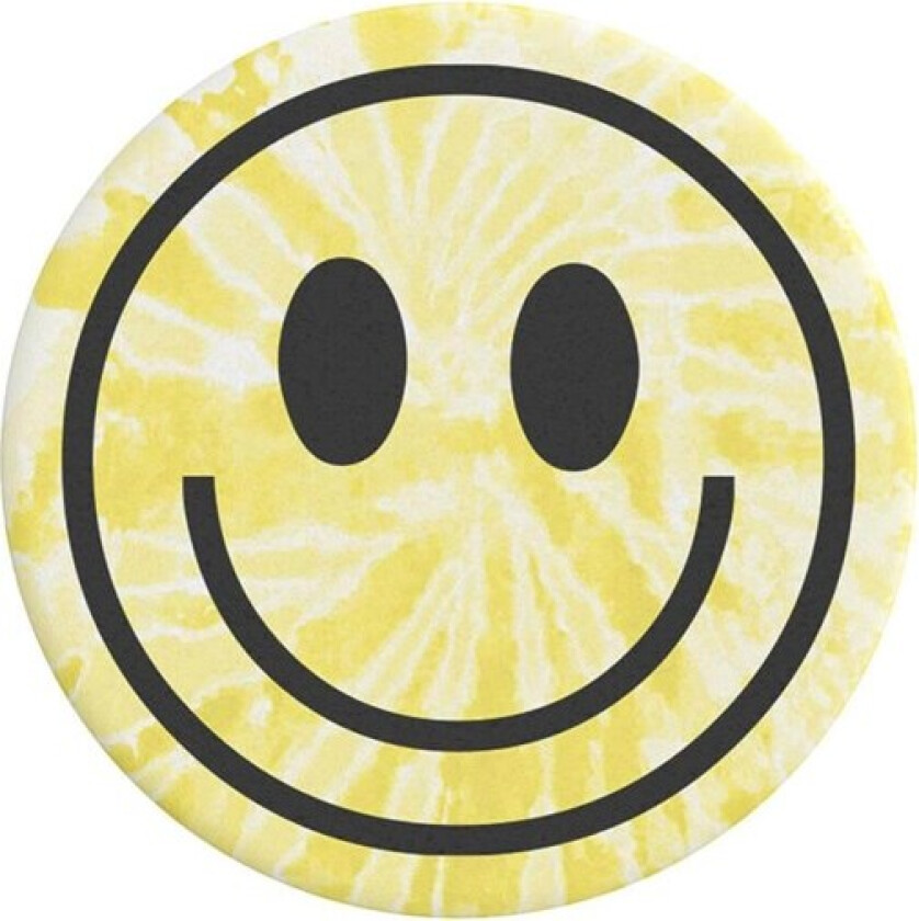 POPSOCKETS PopGrip Tie Dye Smiley Avtagbart Grep med . Stativfunksjon