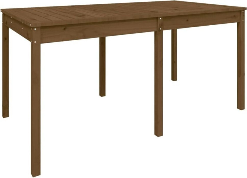 Hagebord honningbrun 159,5x82,5x76 cm heltre furu