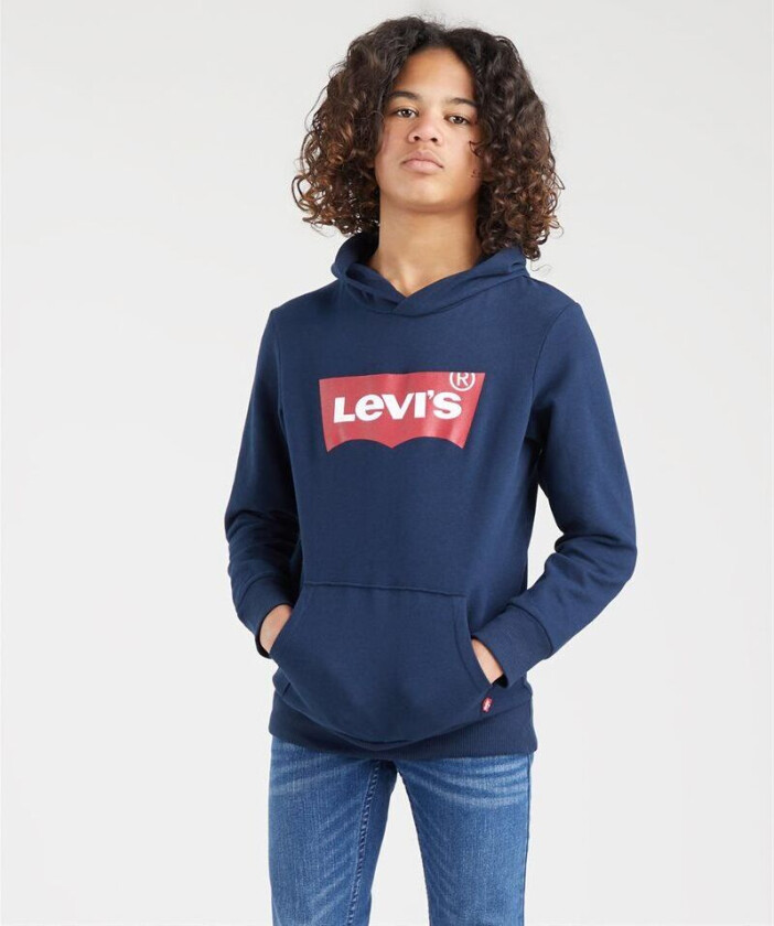 Mørk Blå SS Knit Top Hettegenser
