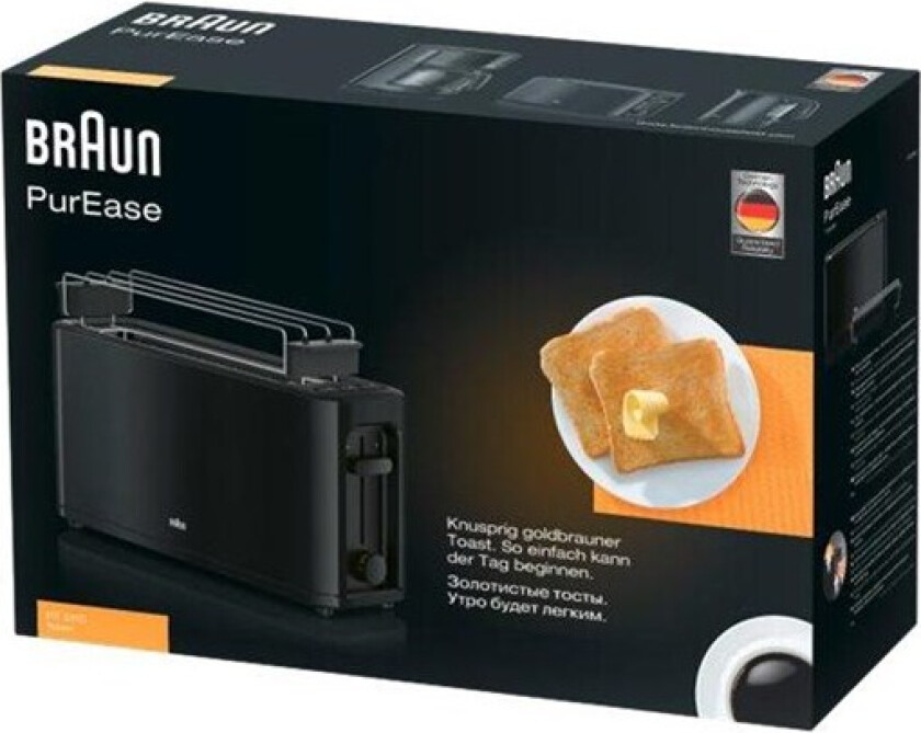 Brødrister PurEase HT3110BK - toaster - black