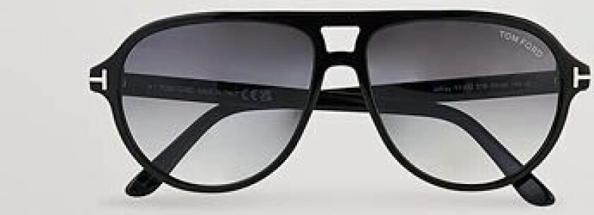Tom Ford Jeffrey Sunglasses Shiny Black/Gradient Smoke